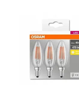 LED osvetlenie Osram SADA 3x LED Žiarovka VINTAGE B40 E14/4W/230V 2700K - Osram 