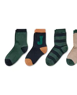 Socks Ponožky, 5 párov, zelené