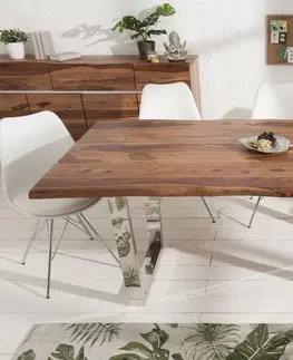 Jedálenské stoly Jedálenský stôl ATHAMÁS sheesham Dekorhome 200x98x77 cm