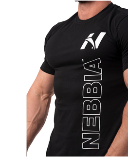 Pánske tričká Pánske tričko Nebbia Vertical Logo 293 White - M