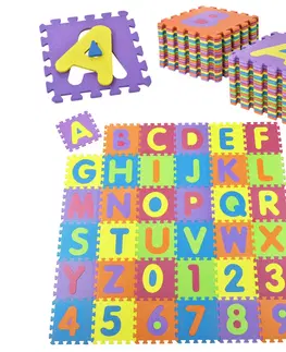 Koše na bielizeň Juskys Detské puzzle 36 častí od A po Z a od 0 po 9