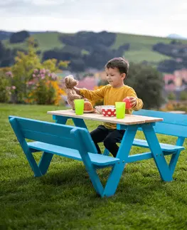 Detské záhradné posedenie Detský záhradný set LILY Modrá