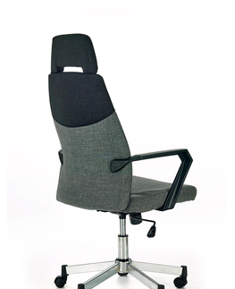 Kancelárske stoličky HALMAR Olaf kancelárska stolička s podrúčkami sivá / čierna