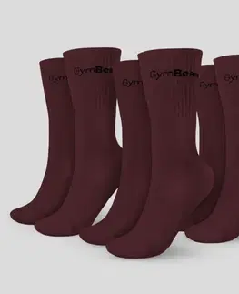 Spodné prádlo a plavky GymBeam Ponožky 3/4 Socks 3Pack Eggplant  XL/XXLXL/XXL