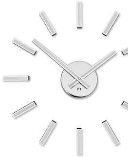Hodiny Dizajnové nalepovacie hodiny Future Time FT9400WH Modular white 40cm
