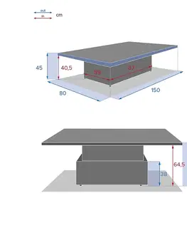 Stolčeky DEOKORK Ratanový stôl jedálenský/odkladací BORNEO 150 x 80 cm (sivá)