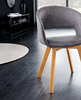 Stoličky - moderné LuxD 20349 Dizajnová stolička Colby sivá