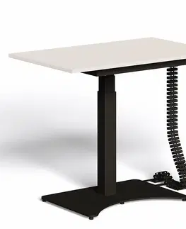 Moderné kancelárske stoly Písací stolík s elektrickým regulovaním výšky EMODEL 2.0 mini biely