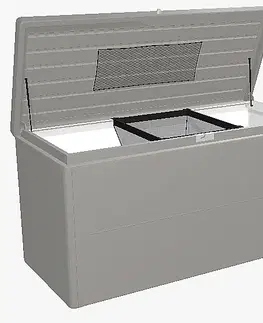 Úložné boxy Biohort Designový účelový box LoungeBox (sivý kremeň metalíza) 200 cm (2 krabice)