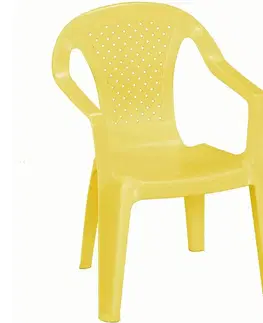 Detský záhradný nábytok Stolička detská žltý