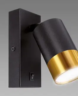 Lampy do obývačky Luster PUZON WLL GU10 BLACK/GOLD 04133 LS1