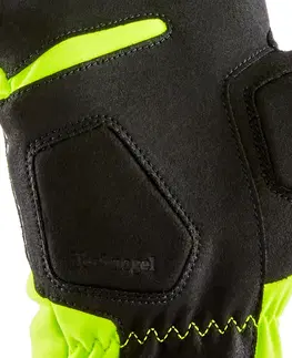 rukavice Zimné cyklistické rukavice 900 svetložlté