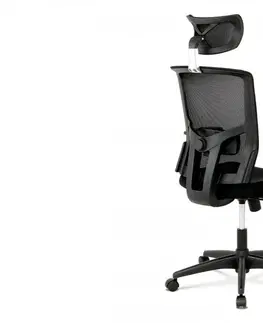 Kancelárske stoličky Kancelárska stolička KA-B1013 BK Autronic