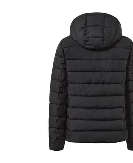 Coats & Jackets Prešívaná bunda s kapucňou, čierna