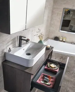 Kúpeľňa SAPHO - ODETTA umývadlová skrinka 67x50x43,5cm, borovica rustik DT070-1616