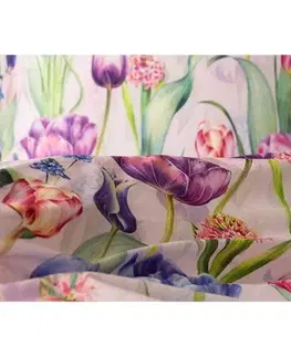 Obliečky Matějovský Bavlnené obliečky Deluxe Tulipa, 140 x 220 cm, 70 x 90 cm