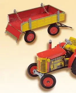 Hračky - dopravné stroje a traktory KOVAP - Traktor Zetor s valníkom