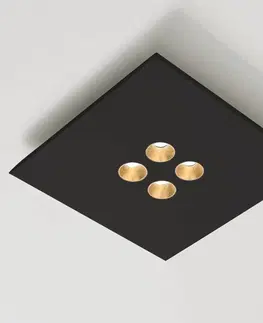 Stropné svietidlá ICONE ICONE Confort - LED stropné svietidlo v elegantnej čiernej farbe