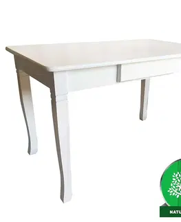 Jedálenské stoly Jedálenský stôl  Mars biely 120 x 70