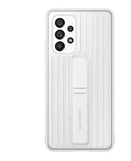 Puzdrá na mobilné telefóny Zadný kryt Protective Standing Cover pre Samsung Galaxy A53 5G, biela EF-RA536CWEGWW