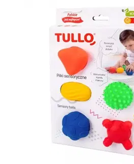 Náučné hračky TULLO - Tullo Senzorická sada 5ks tvary