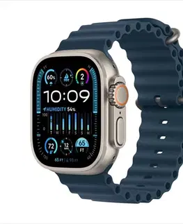 Inteligentné hodinky Apple Watch Ultra 2 GPS, 49mm , titánové puzdro s oceánskym remienkom modrá MREG3CSA