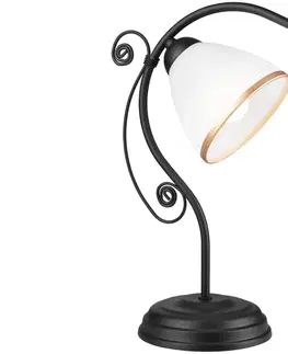 Lampy  Stolná lampa RETRO II 1xE27/60W/230V čierna 