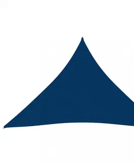 Stínící textilie Tieniaca plachta trojuholníková 4 x 5 x 5 m oxfordská látka Dekorhome Modrá