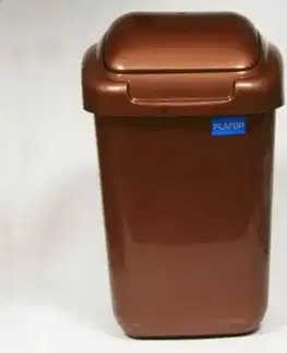 Odpadkové koše Kinekus Kôš na odpad preklápací 30 l, plastový, STANDARD, medeno - hnedý