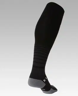 ponožky Detské vrúbkované futbalové štulpne Viralto Club čierne