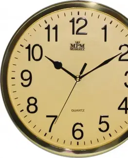 Hodiny Nástenné hodiny MPM, 3169.80 - zlatá, 31cm
