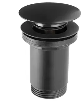 Vypúšťacie ventily Vypúšťací ventil okrúhly veľký rotondo bez prietoku G 5/4 čierny