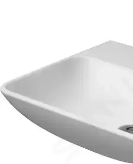 Kúpeľňa DURAVIT - ME by Starck Umývadlo, 550x440 mm, s prepadom, s otvorom na batériu, biela 2335550000