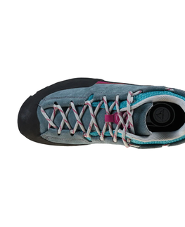 Dámska obuv Dámske trailové topánky La Sportiva Boulder X Women Slate/Red Plum - 37,5