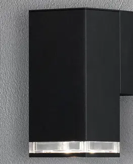 Vonkajšie nástenné svietidlá Konstsmide Vonkajšie svietidlo Pollux downlight 16,5cm čierna