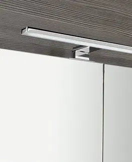Kúpeľňový nábytok SAPHO - MIRRÓ galérka s LED osvetlením, 90x70x16cm, biela MC090-0030