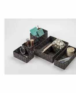 Úložné boxy Compactor Úložný organizér do zásuvky L TEX, 30 x 12 x 7 cm, hnedá