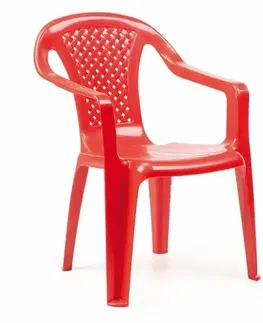 Detské stoly a stoličky Kinekus Stolička plastová, BABY, červená