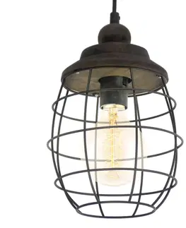Závesné svietidlá EGLO Rustikálne navrhnutá závesná lampa Bampton