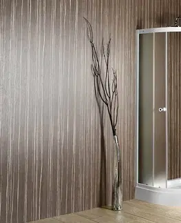 Sprchové dvere AQUALINE - ARLEN štvrťkruhová sprchová zástena 900x900mm, sklo Brick BTR900