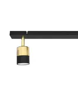 Svietidlá  LED Bodové svietidlo TUBSSON 2xGU10/6,5W/230V čierna/zlatá 