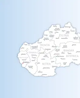 Samolepiace tapety Samolepiaca tapeta mapa Slovenska