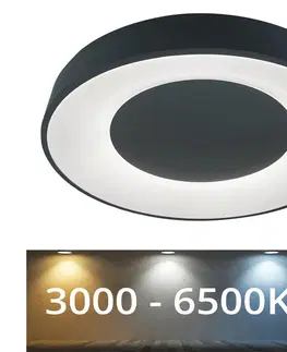 Svietidlá Rabalux Rabalux - LED Stmievateľné stropné svietidlo LED/38W/230V čierna 3000-6500K + DO 