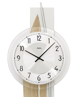 Hodiny Dizajnové nástenné kyvadlové hodiny 7455 AMS 67cm