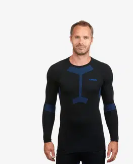 snowboard Pánske lyžiarske spodné termo tričko BL 580 I-Soft bezšvové čierno-modré