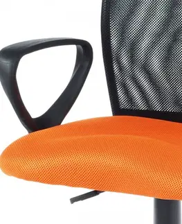 Kancelárske stoličky Kancelárska stolička KA-B047 Autronic Oranžová