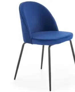 Čalúnené stoličky Stolička W143 navy blue