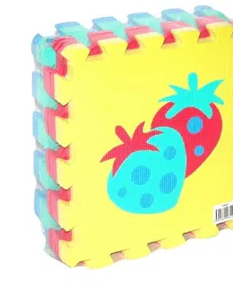 Hračky puzzle WIKY - Mäkké puzzle bloky ovocie 30cm