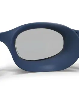plávanie Plavecké okuliare 100 Soft číre sklá veľkosť S modro-žlté