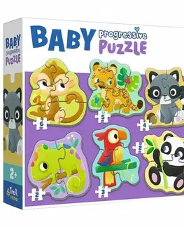 Hračky puzzle TREFL - Detské progresívne puzzle -  V lese